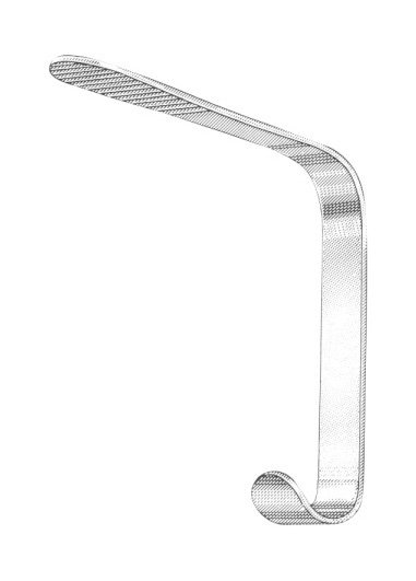 ANDREWS Tongue Depressor, Serrated Blade21 mm wide